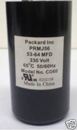 Packard PRMJ56 Start Capacitor 53-64 Microfarad 330V