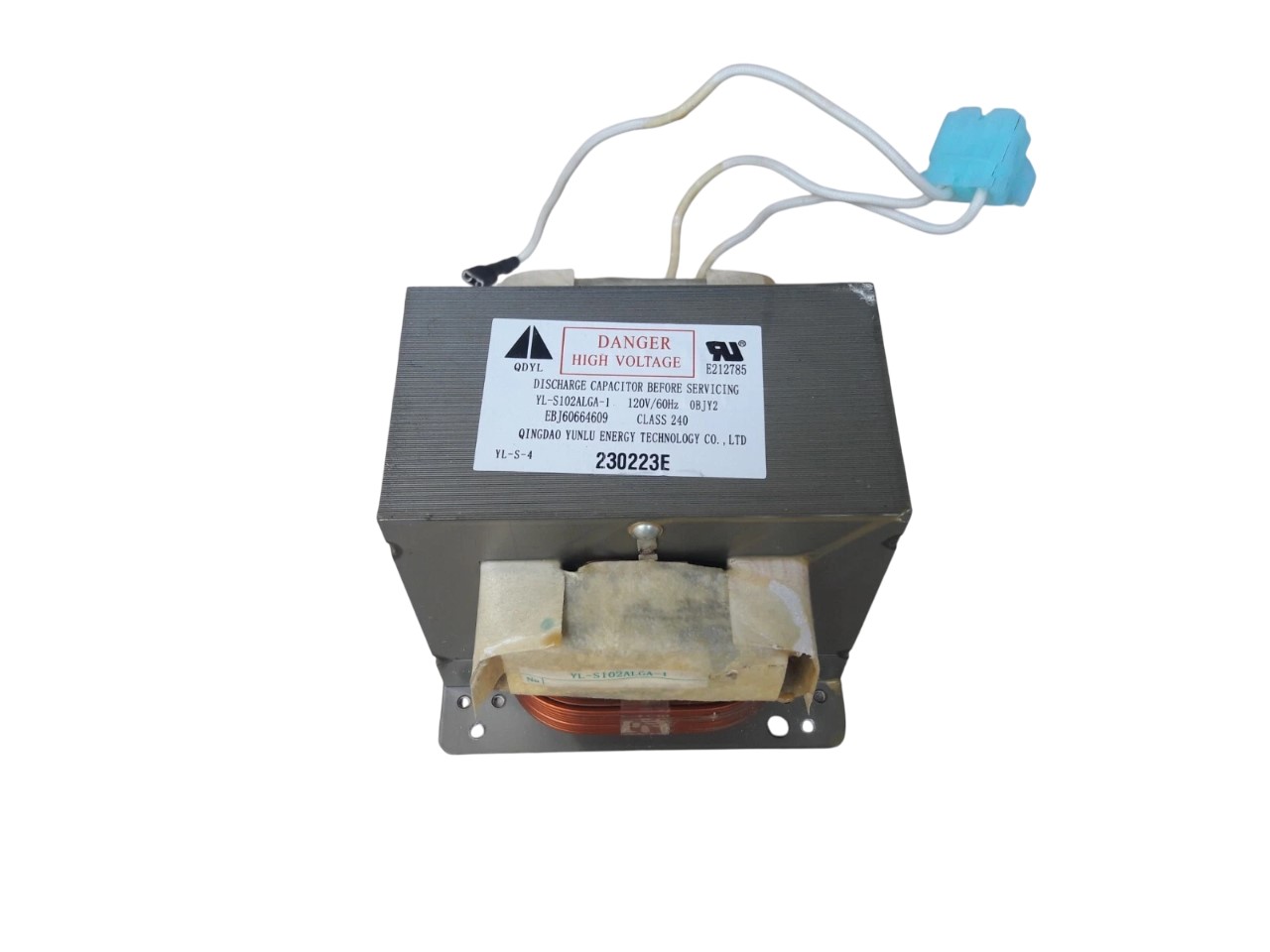 General Electric WB27X37960 Microwave High Voltage Transformer