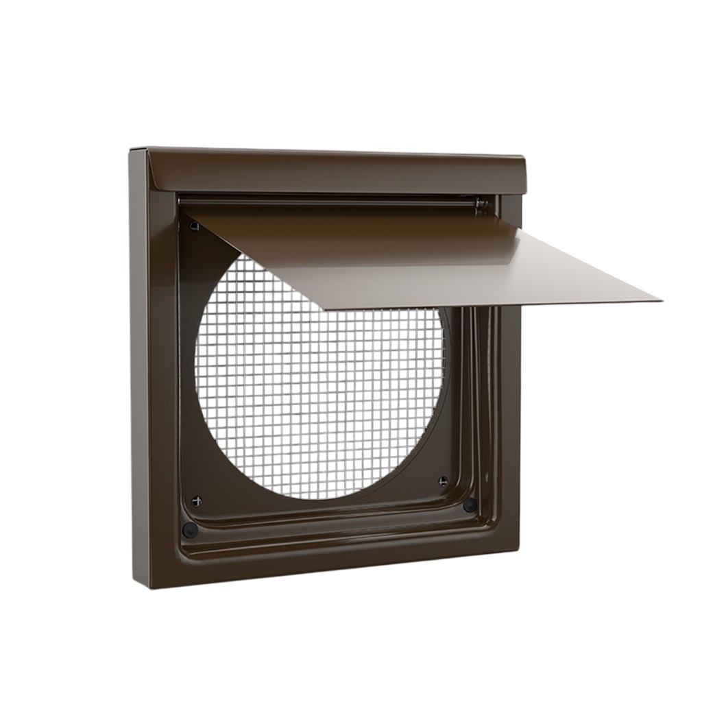 Inovate 6WVB 6" Flush Wall Vent Metal Brown