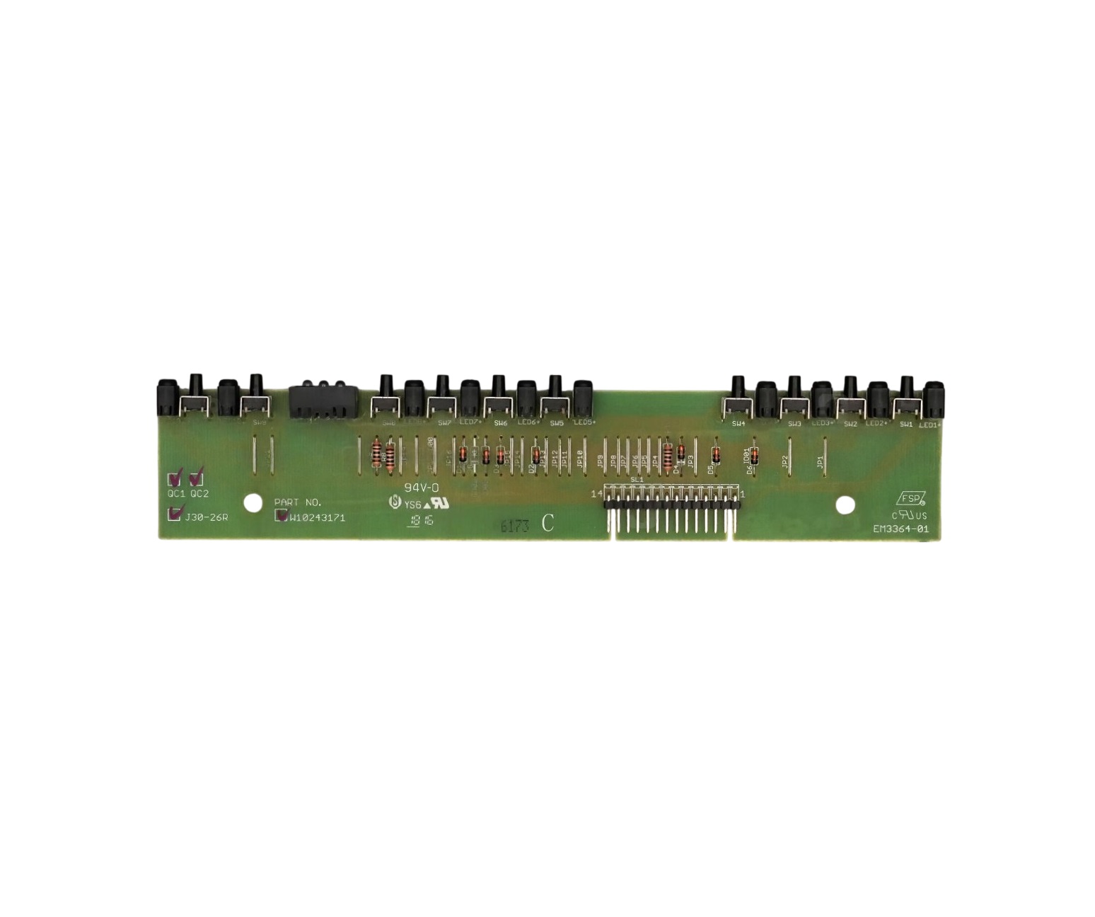 Whirlpool W10890671 Dishwasher Electric Control Board