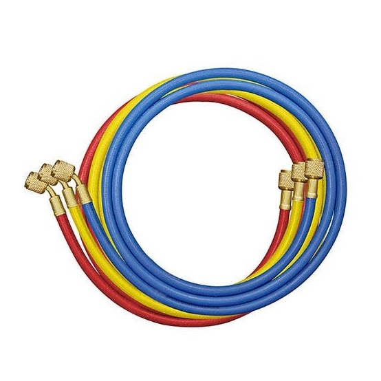 Mastercool 47360 GY5 Refrigerator High Pressure Hoses W/Standard Fitting Nylon Barrier Hoses Set of 3-60"