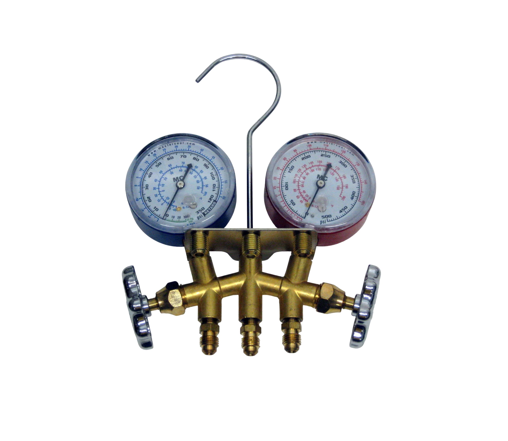 Mastercool 33661 Brass Manifold W/60" Hoses R12/22