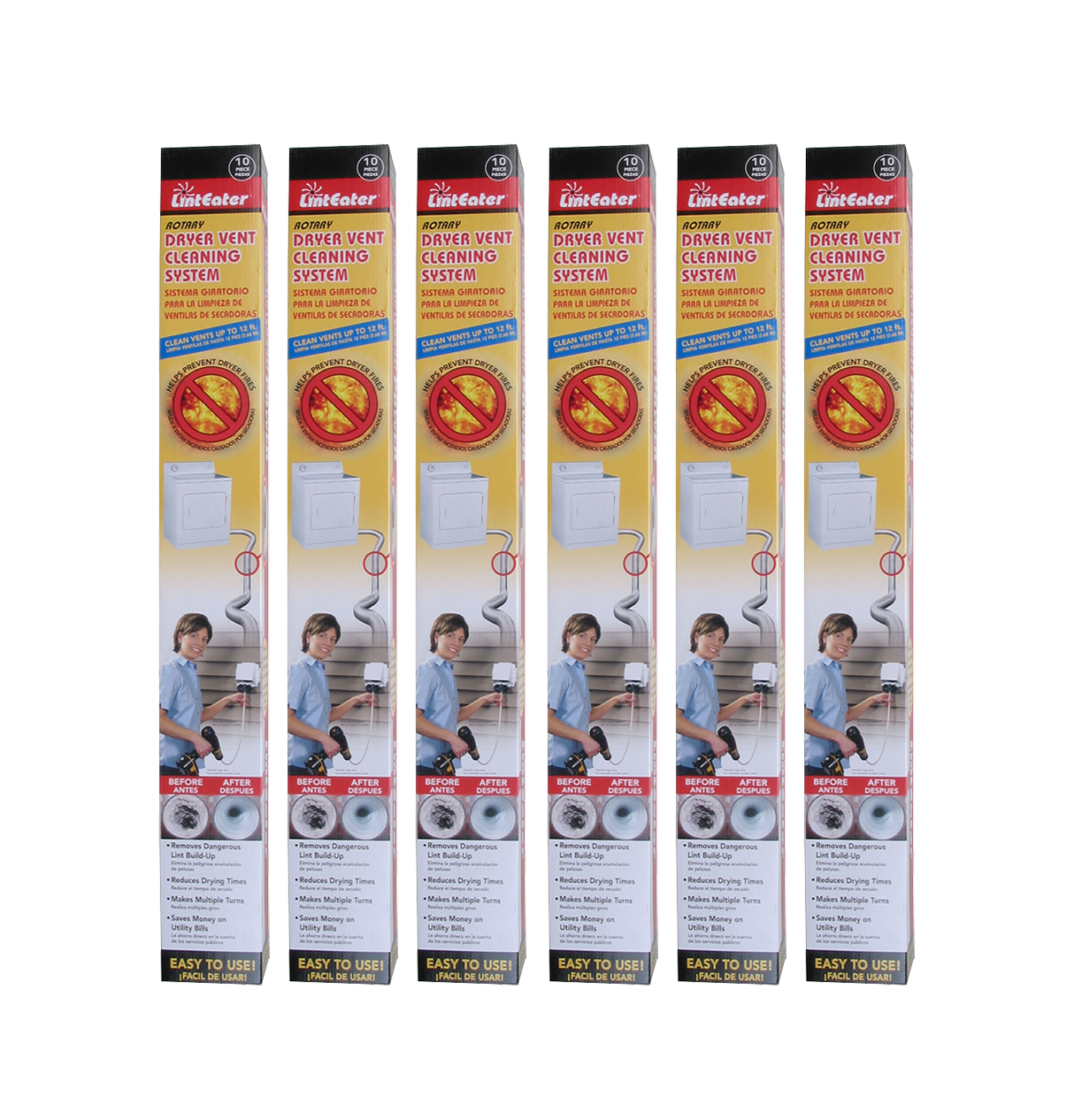 Exact Replacement Parts DVC202PK Lint Eater Vent Cleaning Pack-6