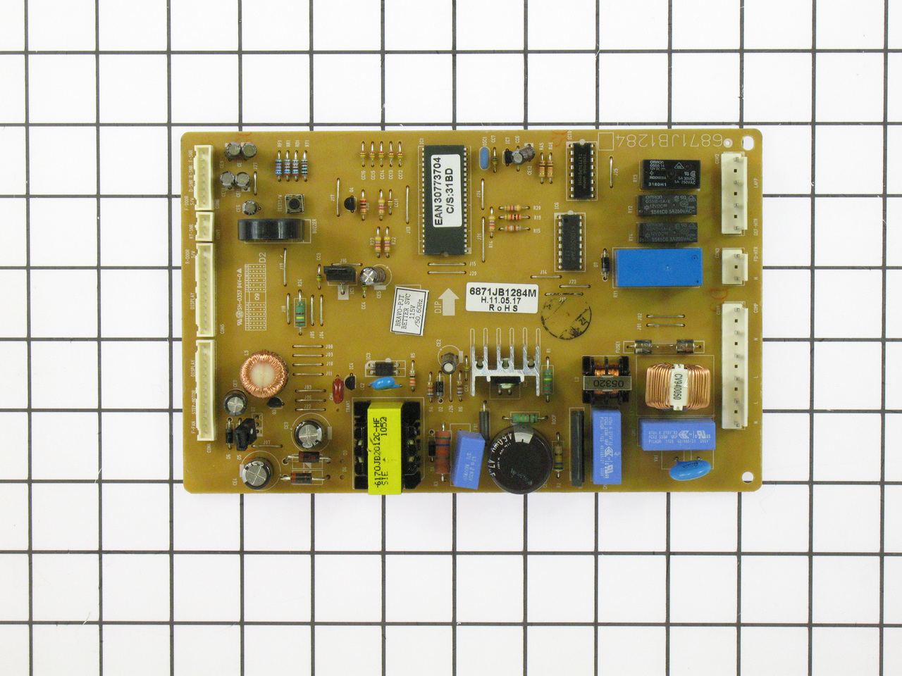 LG 6871JB1284M Refrigerator PCB Main Control Board (PCB Assembly)