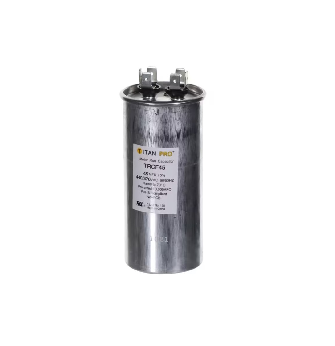 Packard TRCF45 Round Capacitor 45 MFD 440/370 Volts